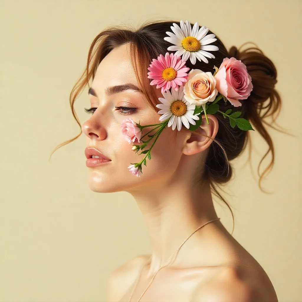 Roses and daisies bouquet