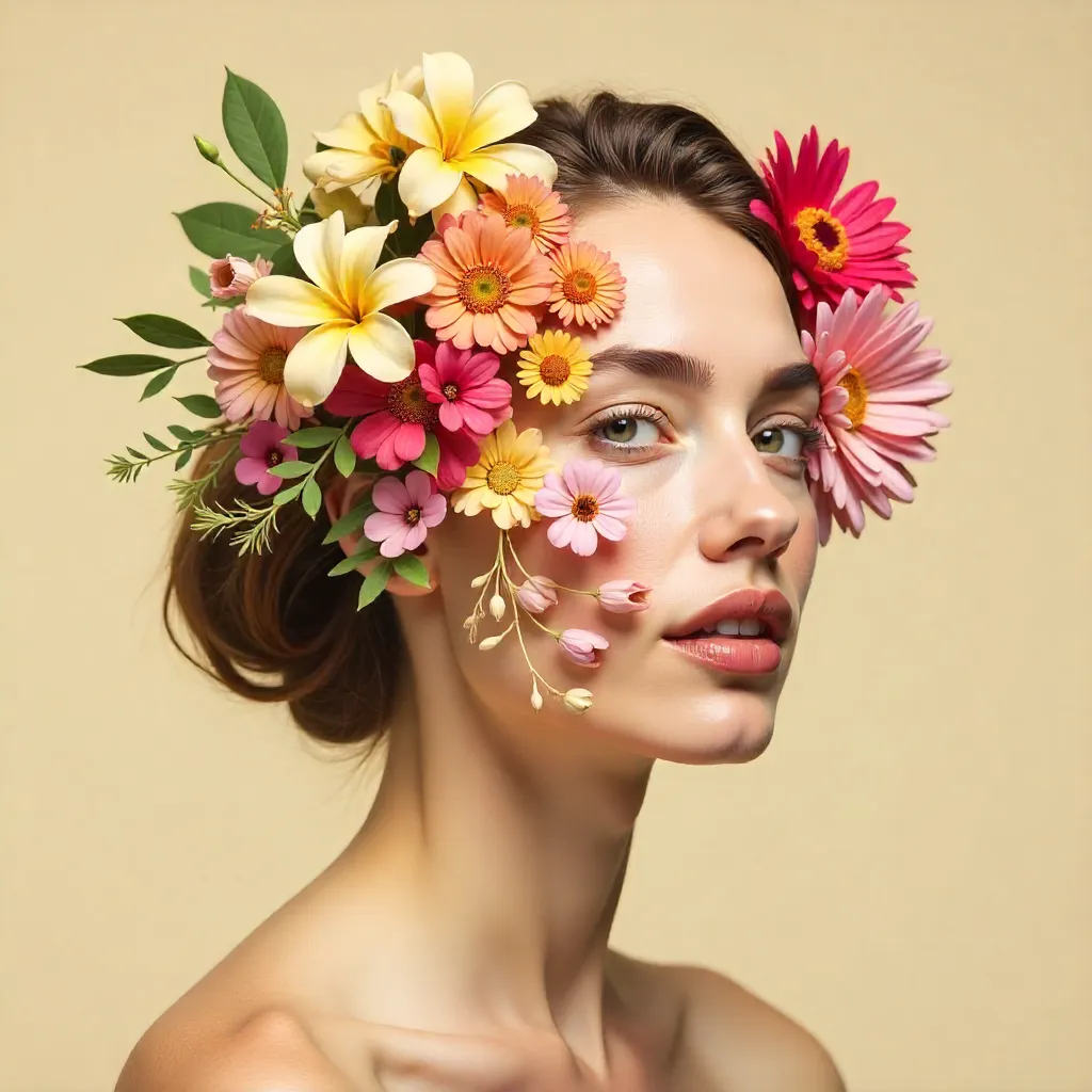 Organic flowers display