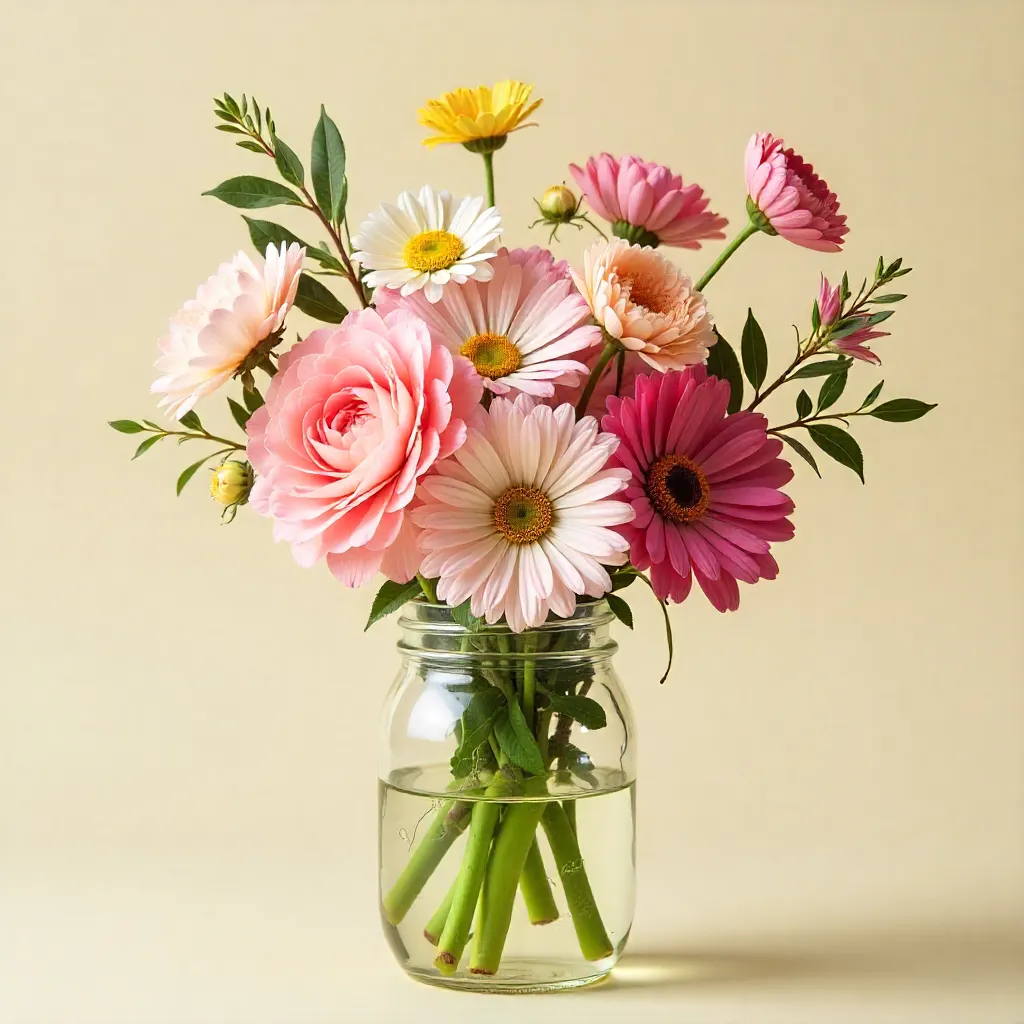 Mixed bouquet arrangement